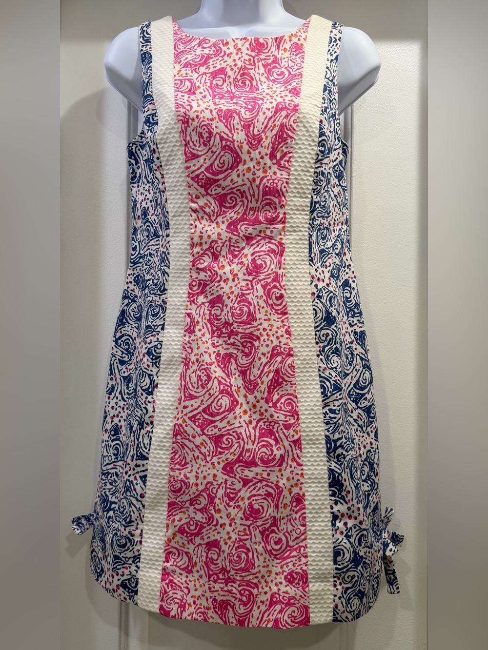 Lilly Pulitzer Delia Shift Dress Indigo Star Crush Size 2